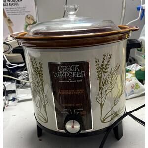 Vtg Hamilton Beach Model 415 Crock Watcher 4 Qt Slow Cooker